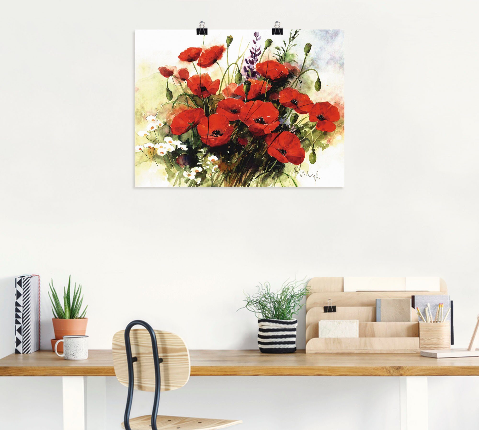 Artland Wandbild Blumen Zusammenstellung III, Blumen (1 St), als Leinwandbild, Poster in verschied. Größen