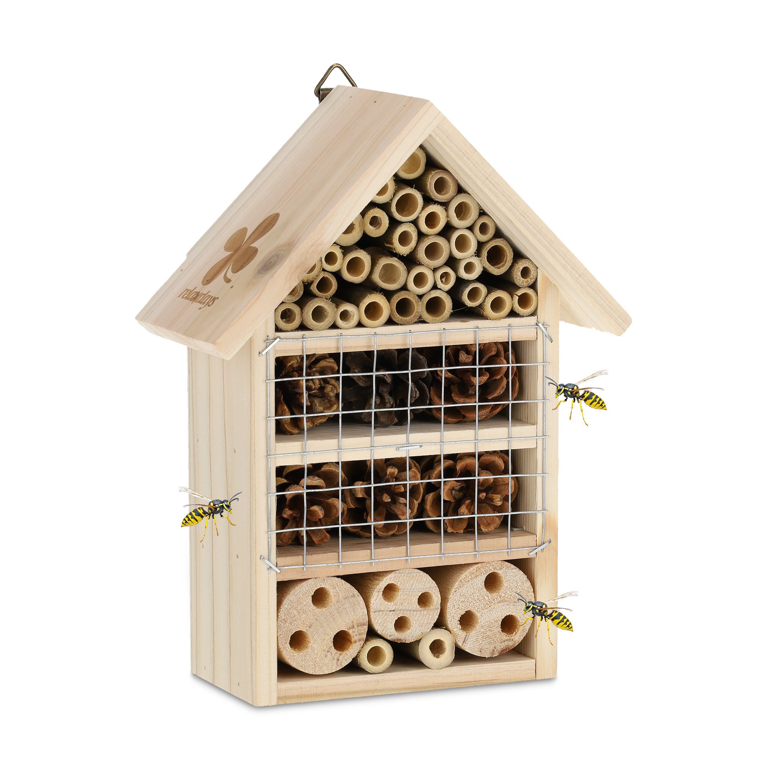 relaxdays Insektenhotel Insektenhotel aus Holz