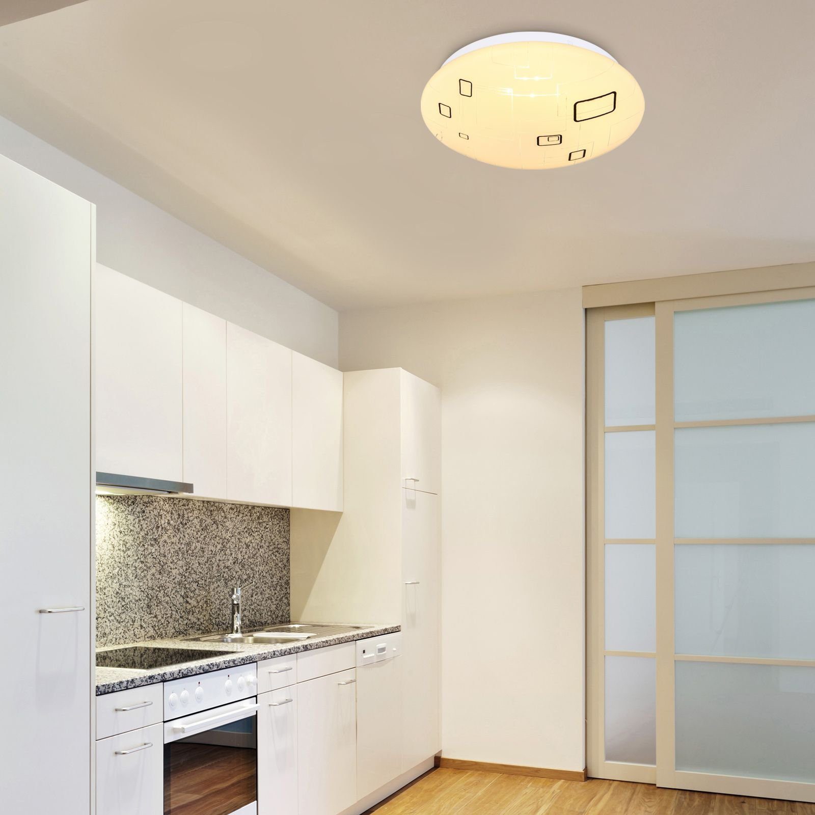 Globo Deckenleuchte GLOBO Deckenleuchte Küche cm Flur Deckenlampe Wohnzimmer 26 Bad LED