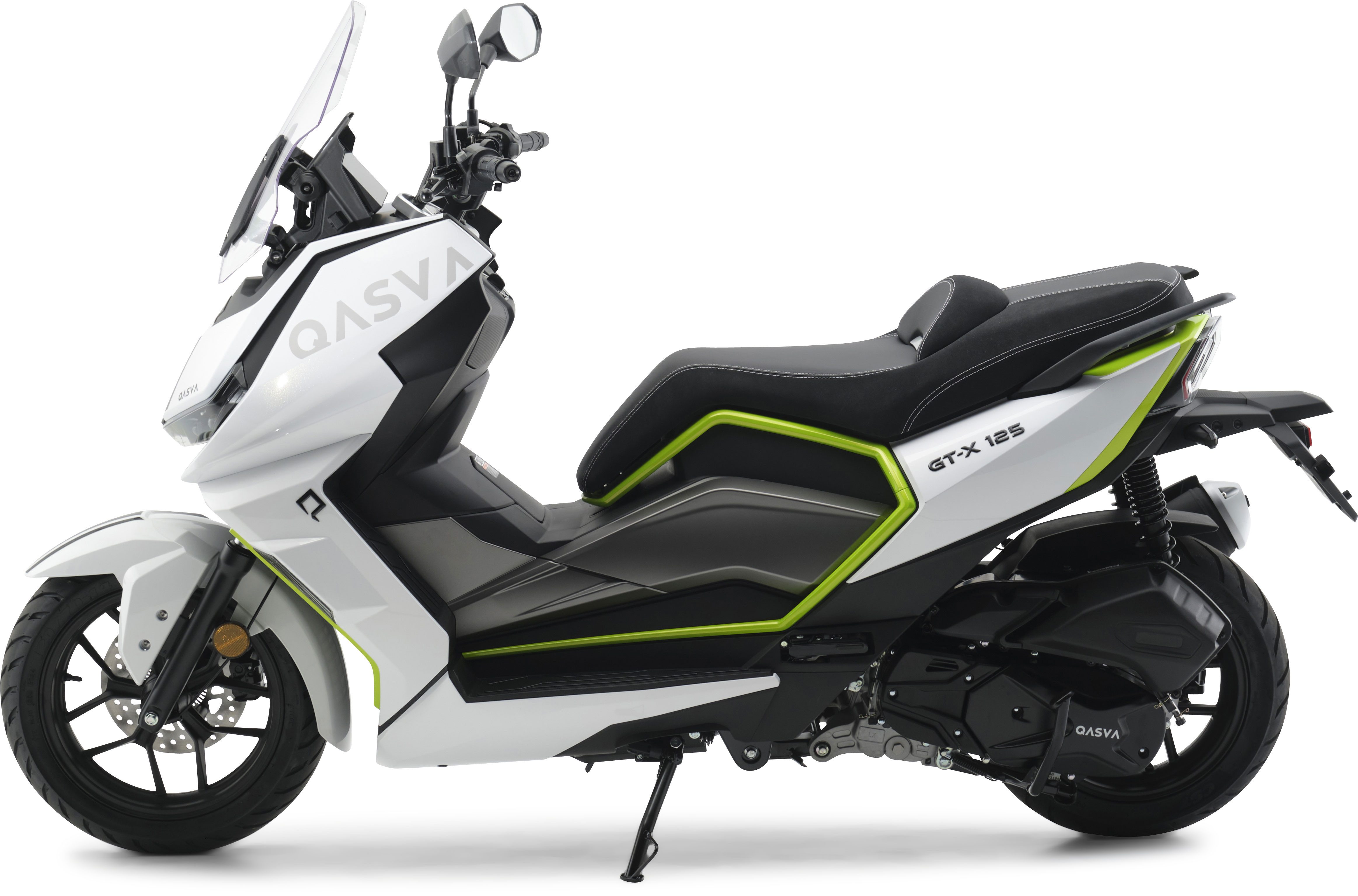 Burnout GT-X 125cc Arctic Neon Scooter, 125cc, 92 km/h, Euro 5+, LED Lighting, Navigation, 7-inch TFT Speedometer, Adjustable Windscreen