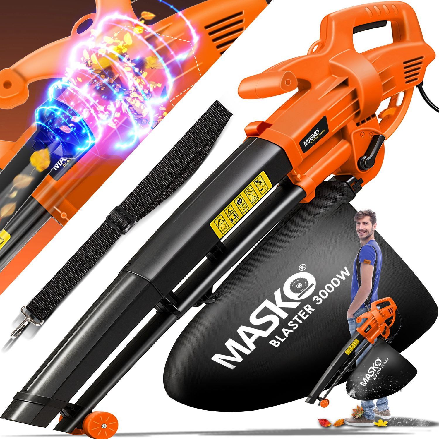 MASKO Laubsauger, Elektro Laubsauger 3in1 Elektrischer günstig online kaufen