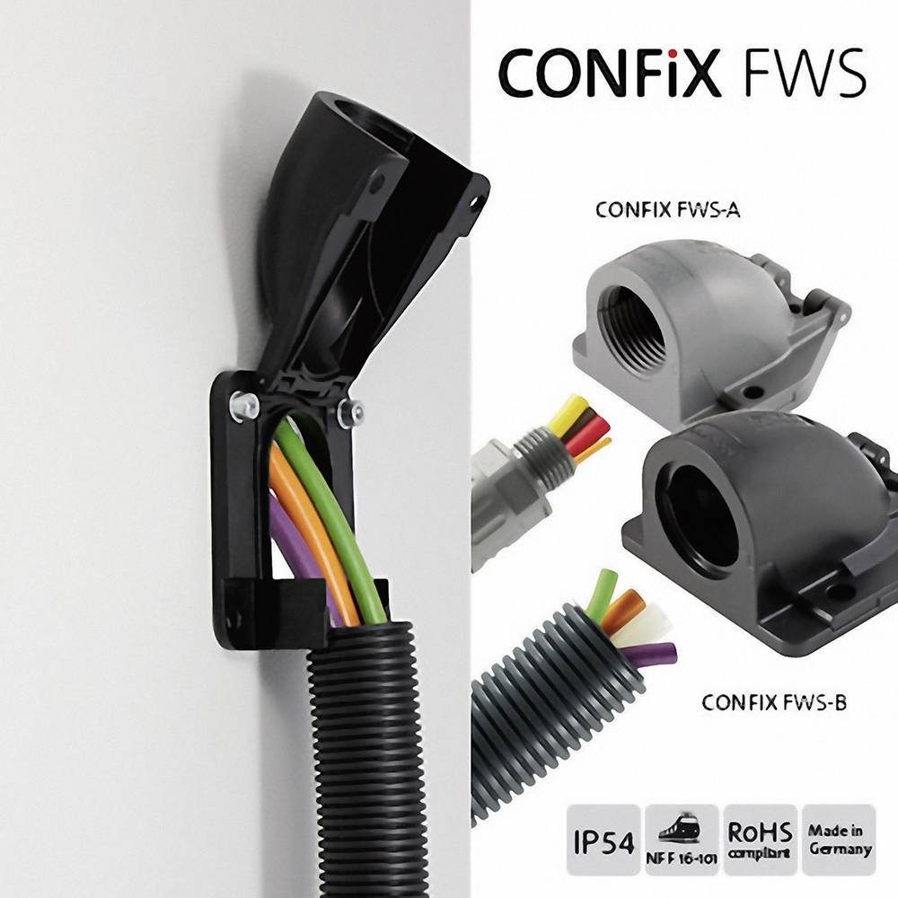 cemon Kabelführung Flanschwinkel CONFIX FWS 31381.900, gewinkelt