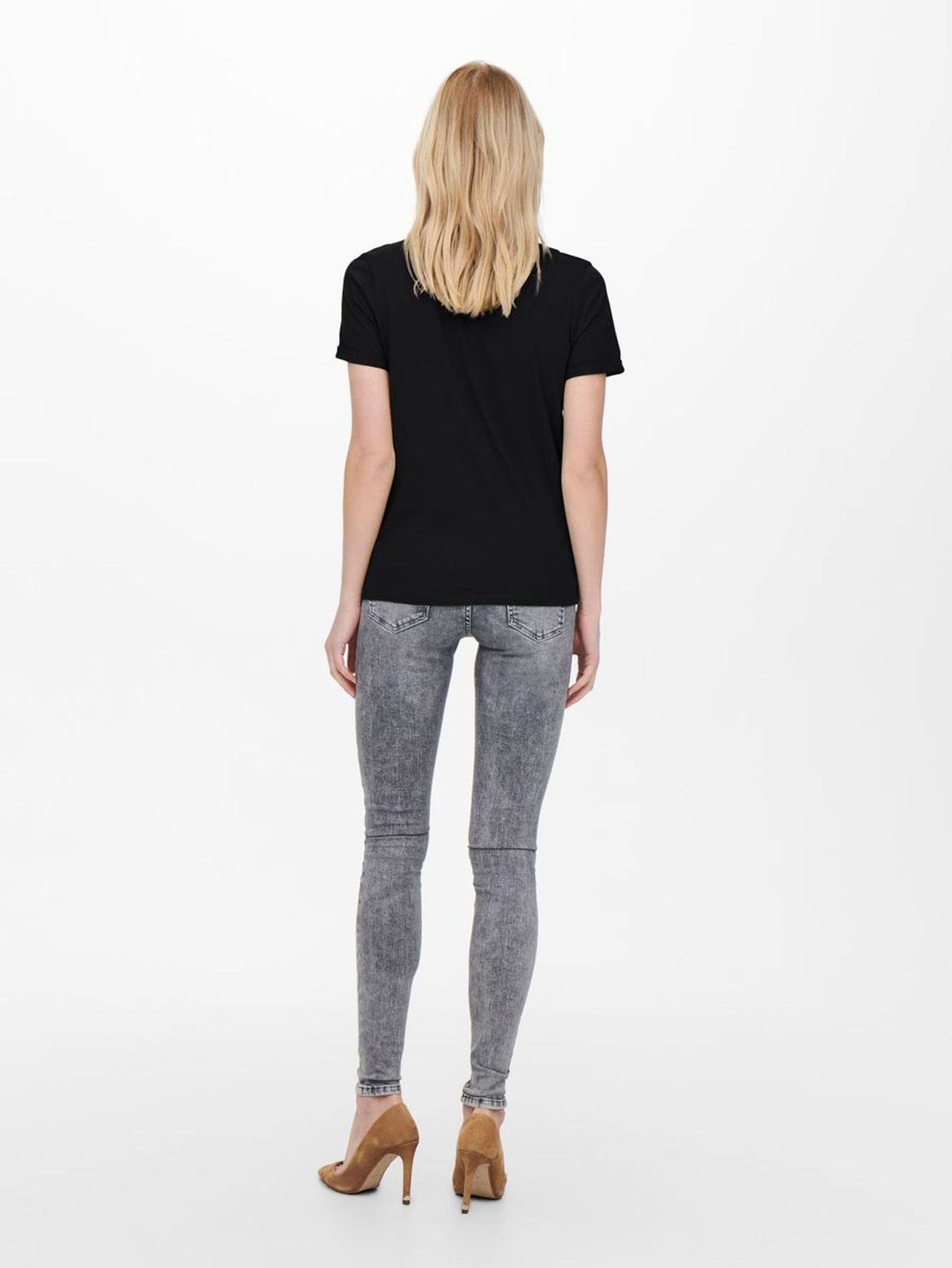 ONLY T-Shirt (1-tlg) ONLKITA S/S LOGO günstig online kaufen