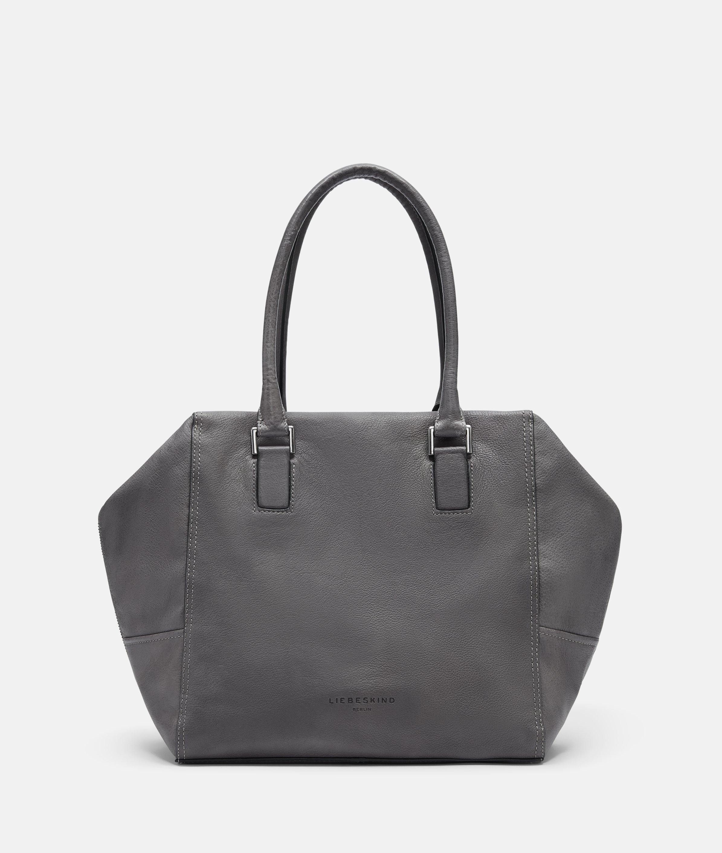 Liebeskind Berlin Schultertasche Satchel, Geräumige Schultertasche aus weichem Yak-Leder