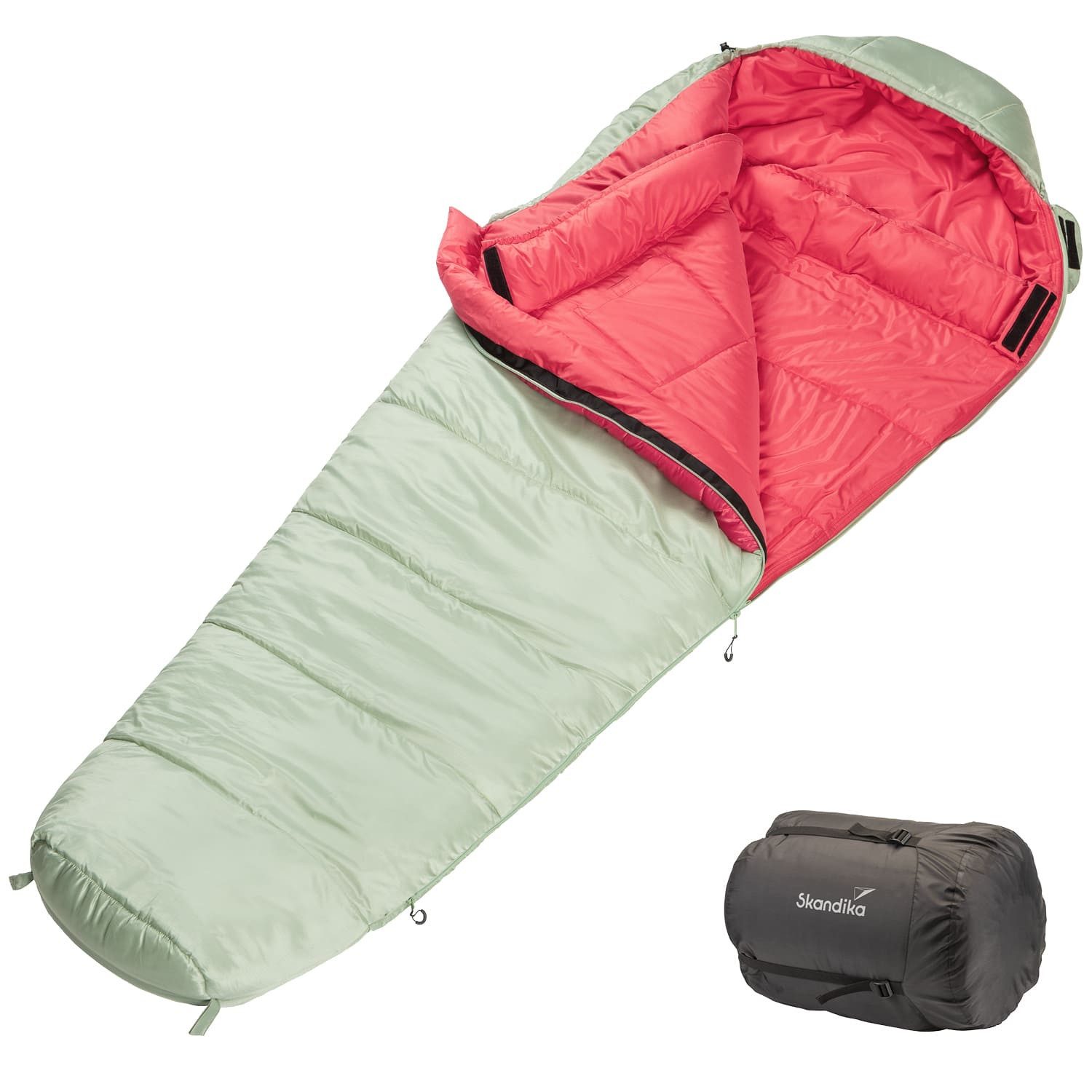 Mumienschlafsack Gjora, Camping Schlafsack für Erwachsene, kompakt, wasserabweisend