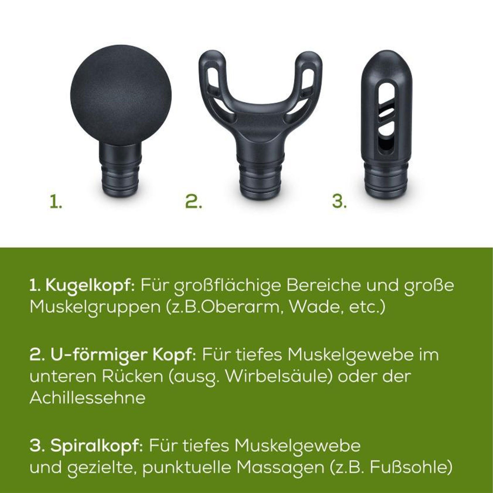 BEURER Massagegerät Mg 89, Kompaktes Handmassagegerät mit vielfältigen Funktionen – Bild 4 von 5