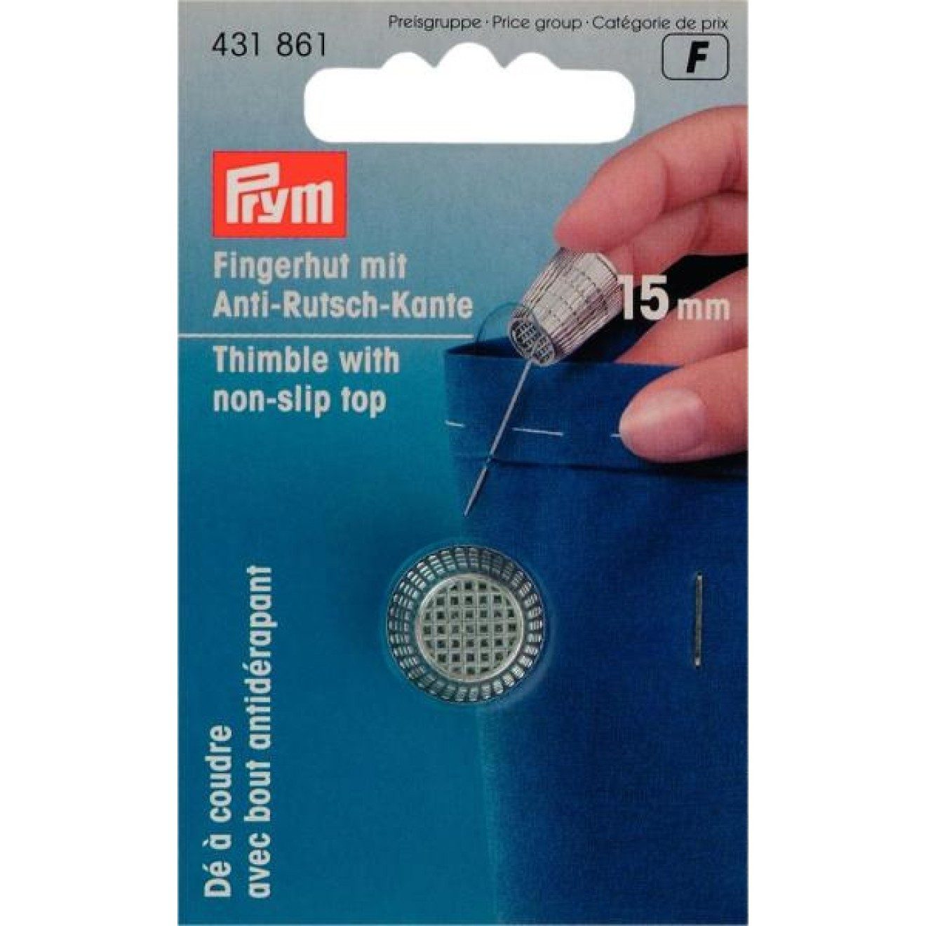 Prym Stricknadeln Fingerhut 15,0 mm silberfarbig 1 St