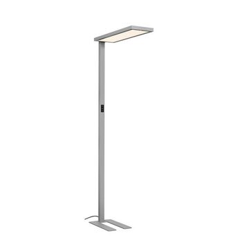 SLV Stehlampe LED Stehleuchte Worklight in Grau 100W 13000lm mit Bewegungsmelder, keine Angabe, Leuchtmittel enthalten: Ja, fest verbaut, LED, 4000, Systembeleuchtung