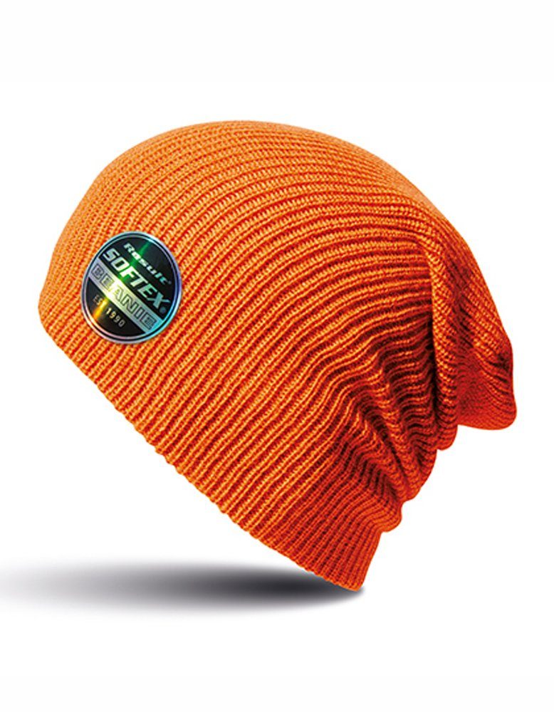 Goodman Design Beanie Herbst Winter Mütze Long (länger geschnitten) Doppellagig, Sehr weich, sehr leicht Orange