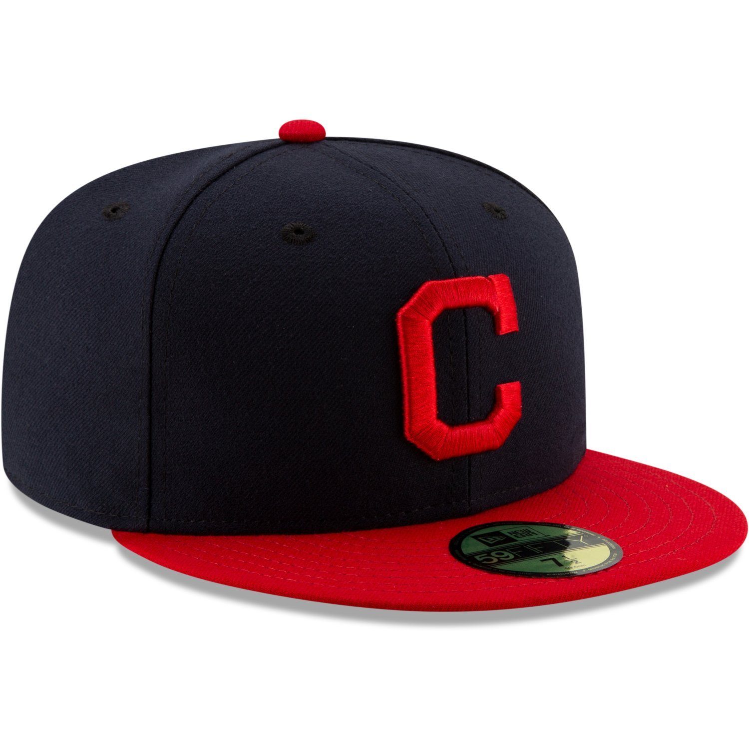 Herren Caps New Era Fitted Cap 59Fifty AUTHENTIC ONFIELD Cleveland Indians