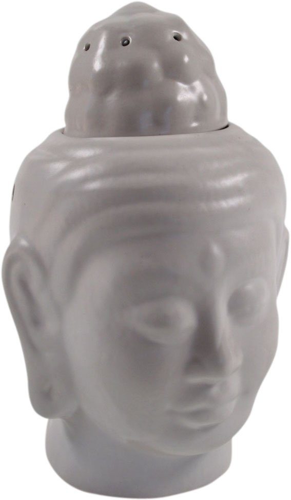 Guru-Shop in Buddha 3 - Duftlampe weiß Duftlampe Buddhaform