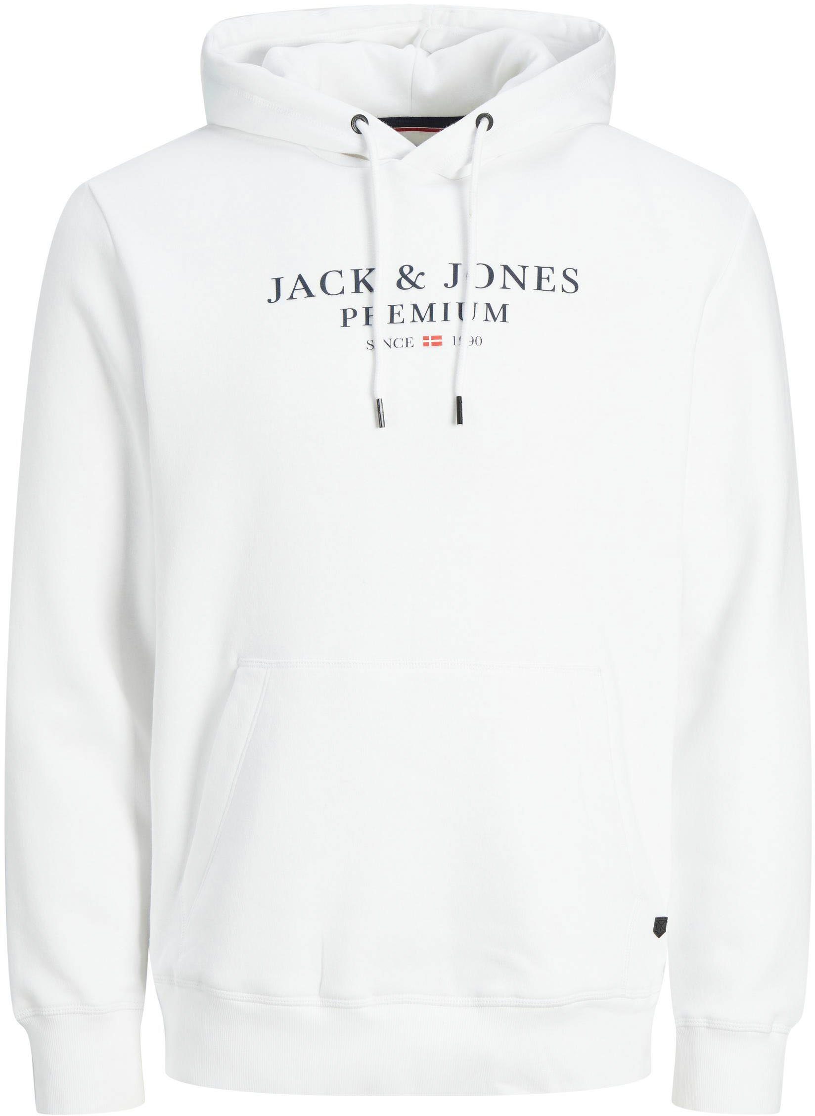 Jack & HOOD weiß Kapuzensweatshirt SWEAT Jones BLUARCHIE