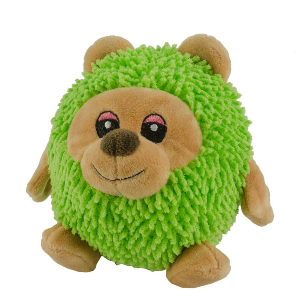 fuzzle Tierball Bär Hundespielzeug mit Quietscher