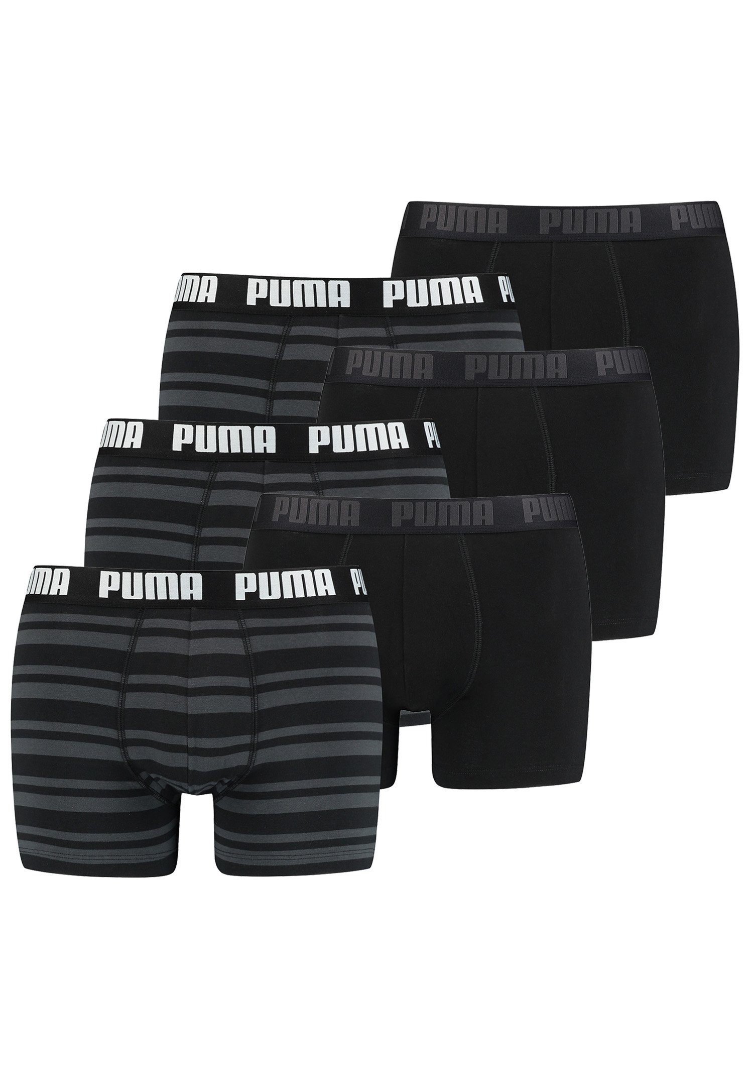 PUMA Boxershorts HERITAGE STRIPE BOXER 6er Pack