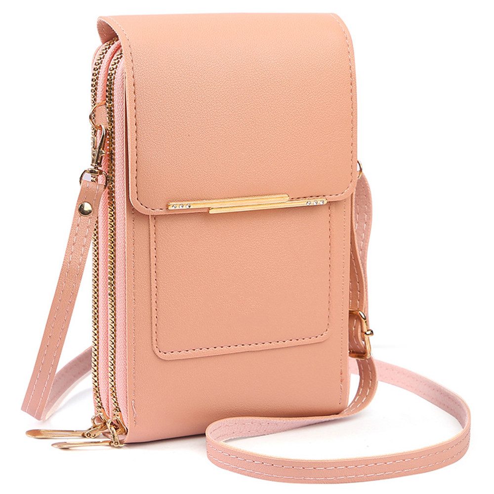 nsihing Umhängetasche Crossbody Tasche für Damen, Verstellbar Schultergurt Mobile Wallet, Schultertasche, Mini Crossbody, Schultergurt und 3 Fächern