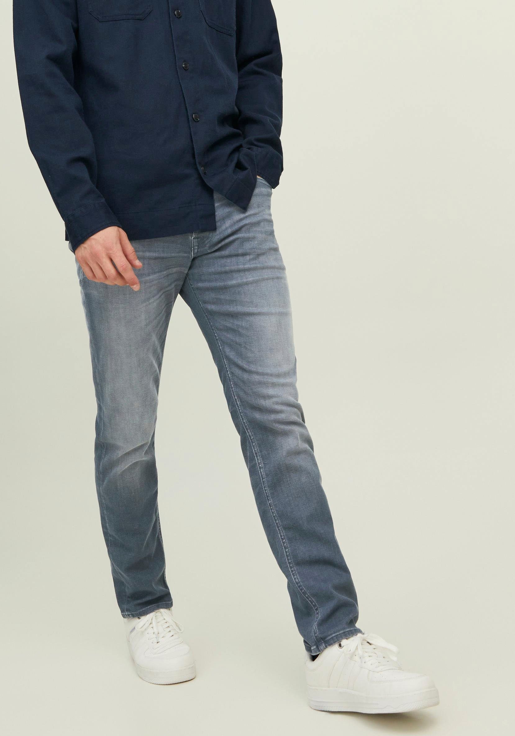 Jack & Jones Slim-fit-Jeans TIM OLIVER grey denim