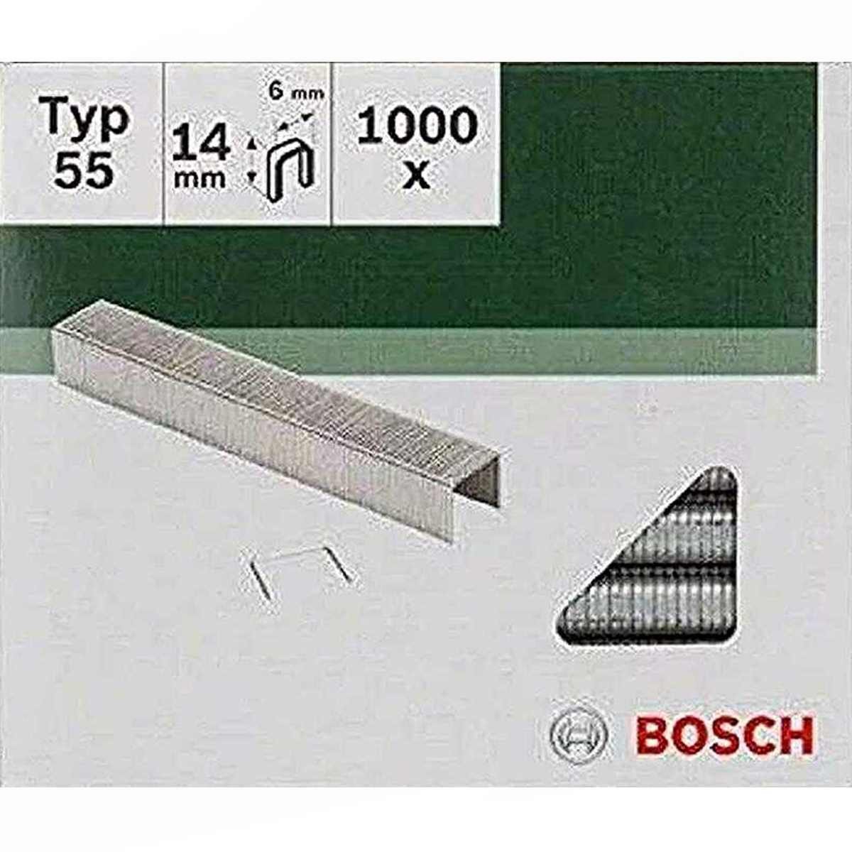 BOSCH Tackerklammer Bosch Klammern Typ 55 - 6 x 1.08 x 14 mm 1000 Stk.2609255826