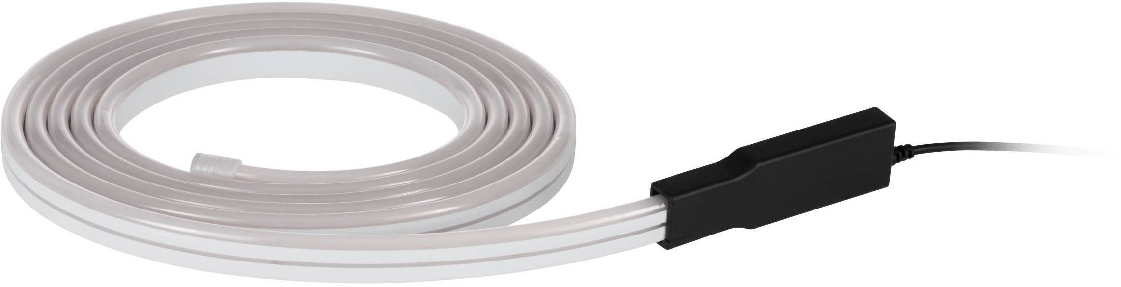 EGLO LED-Streifen Flatneon-z LED Stripe, ZigBee, LED Streifen, Sprachsteuerung, IP44, 1-flammig, Leuchtband/-stab - L300 x B1,8 x H0,8 cm - weiß - 21W inkl.