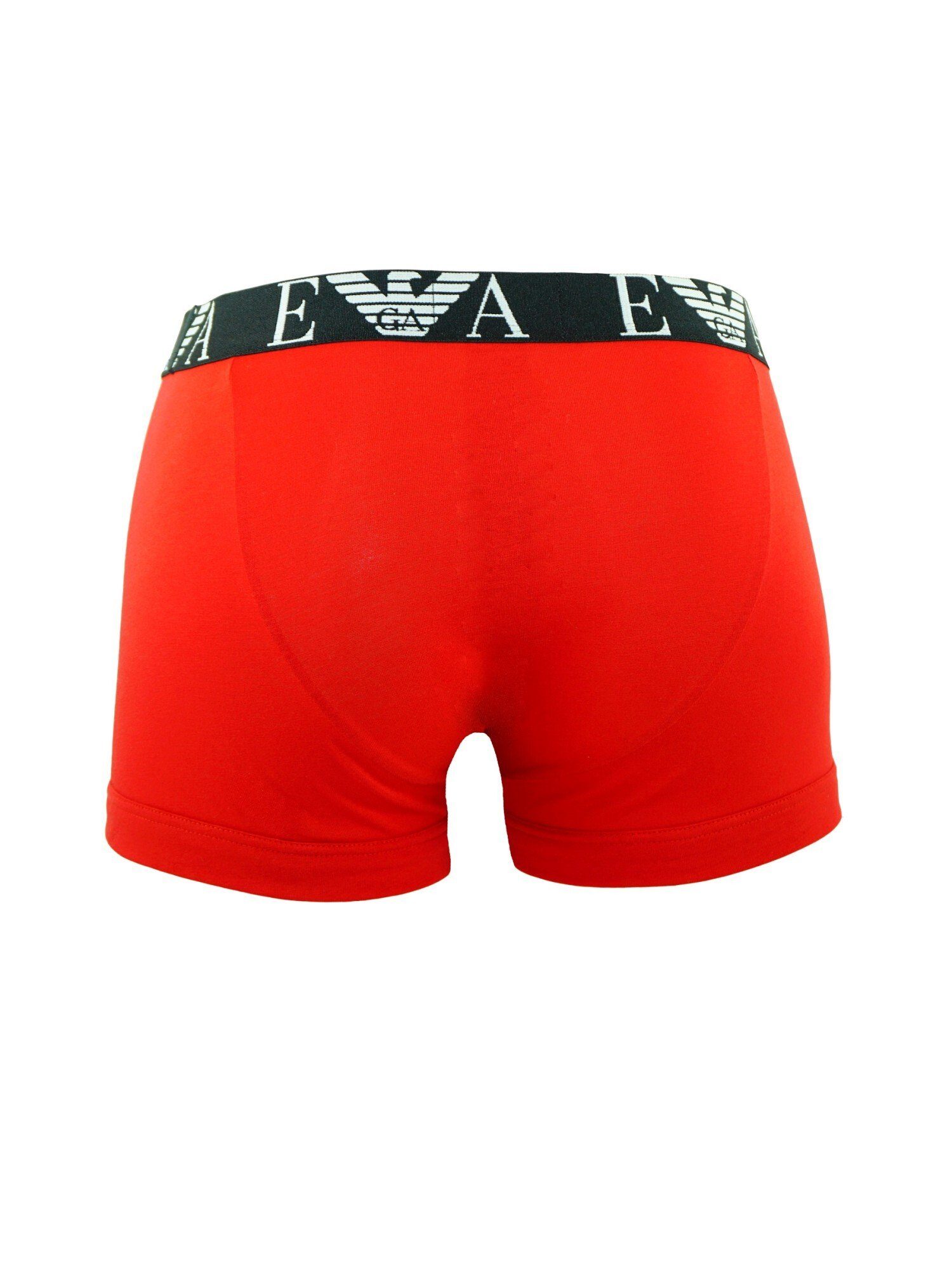 (3-St) Pack Trunks Shorts Rot/Grau/Schwarz Armani Emporio 3 Knit Boxershorts