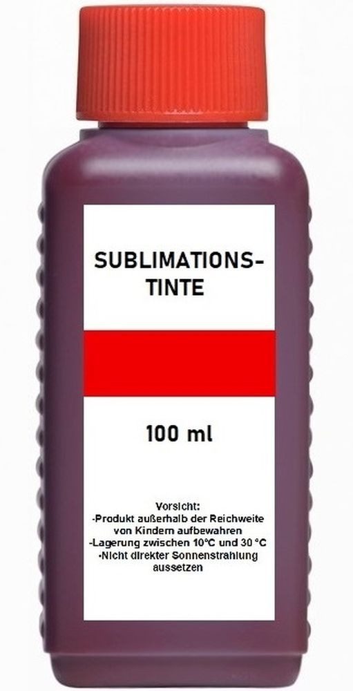 inkpro 100 ml Sublimationstinte schwarz, cyan, magenta, gelb... Nachfülltinte (für Epson, Ricoh, Nashuatec, NRG, Sawgrass, Mutoh, Mimaki, Roland, zum Druck auf Sublimationspapier, x, Sublimation, Thermotransferdruck, Sublimationsdruck, Textildruck)