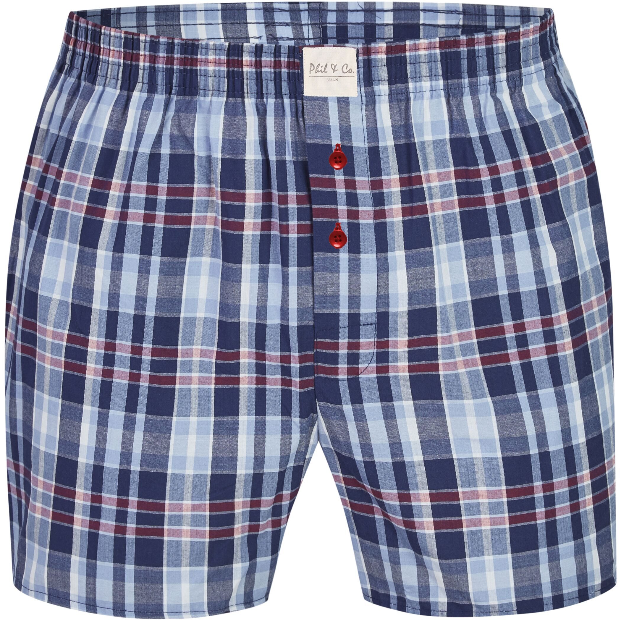 Phil & Co. Boxershorts 8 Phil & Co. Berlin Webboxer Herren american Boxer Boxershorts Shorts (1-St)
