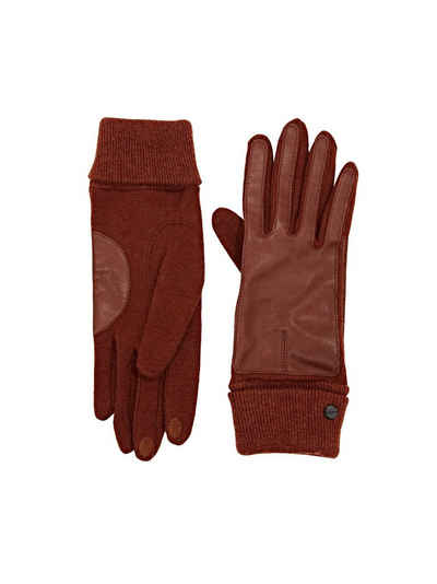 Esprit Lederhandschuhe »Handschuhe aus Material-Mix«
