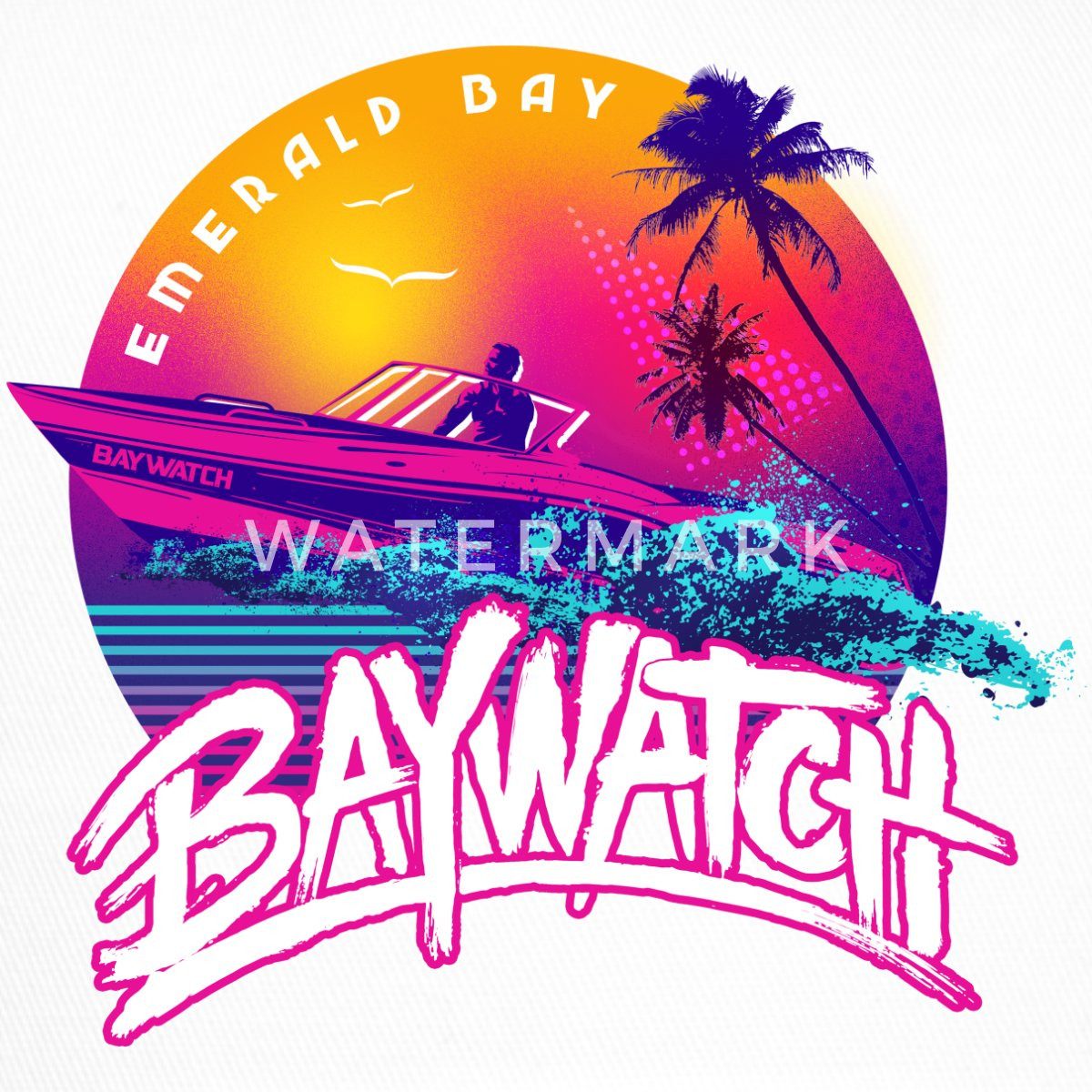 Spreadshirt Trucker Cap Baywatch Boot Emerald günstig online kaufen