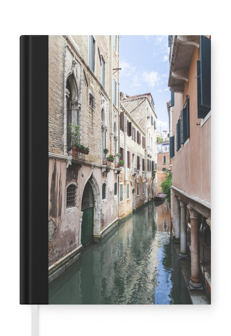 Kanal, Notizheft, Venedig A5, Notizbuch Journal, - MuchoWow - Haushaltsbuch 98 Tagebuch, Seiten, Merkzettel, Italien