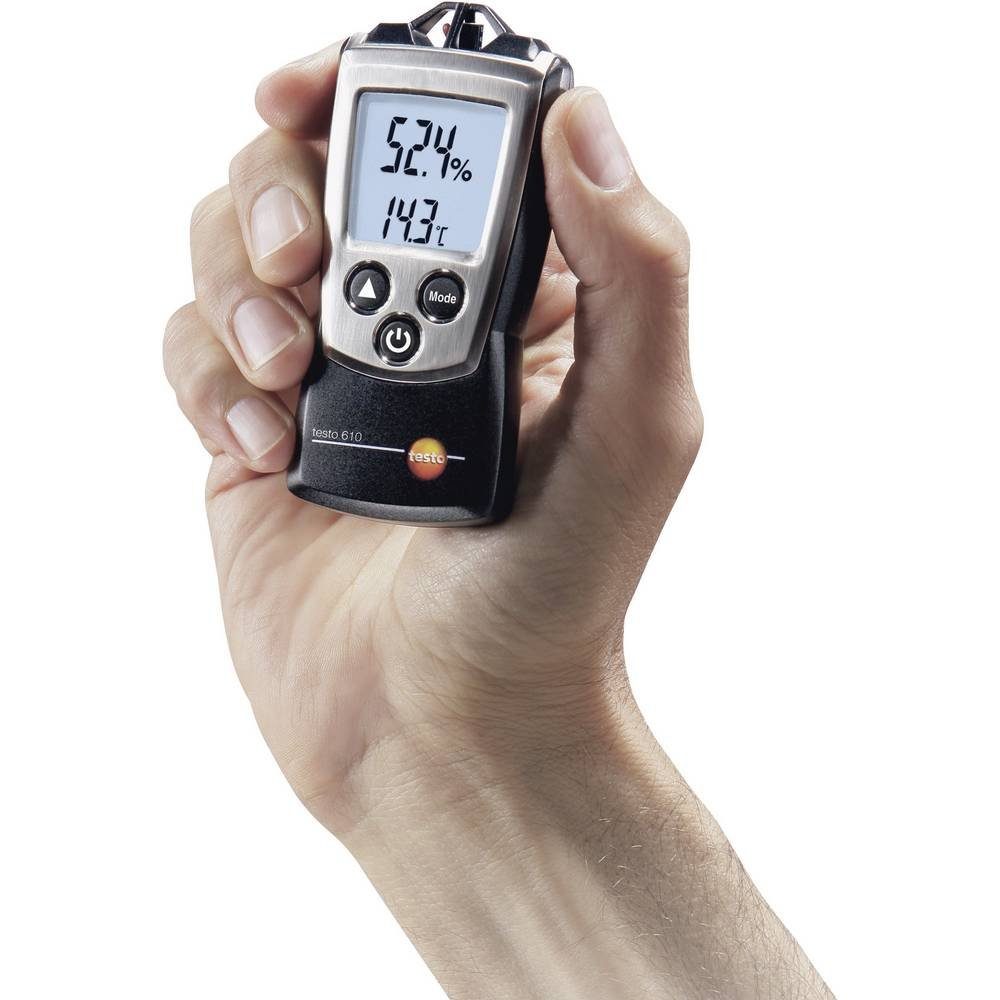 testo Hygrometer Feuchte- und Temperatur-Messgerät, (ohne Zertifikat) Werksstandard