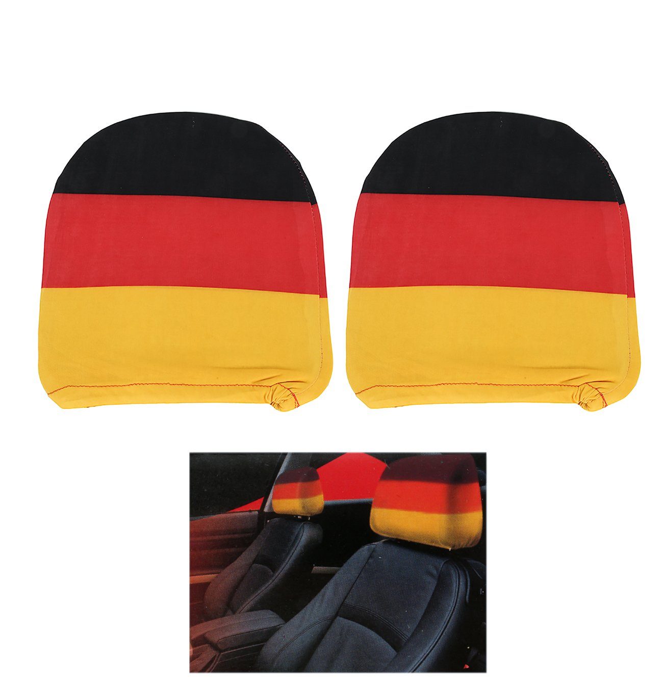 Bubble-Store Fahne Deutschland Flagge, Deutschland Auto Kopfstützenbezug im  2-er Set