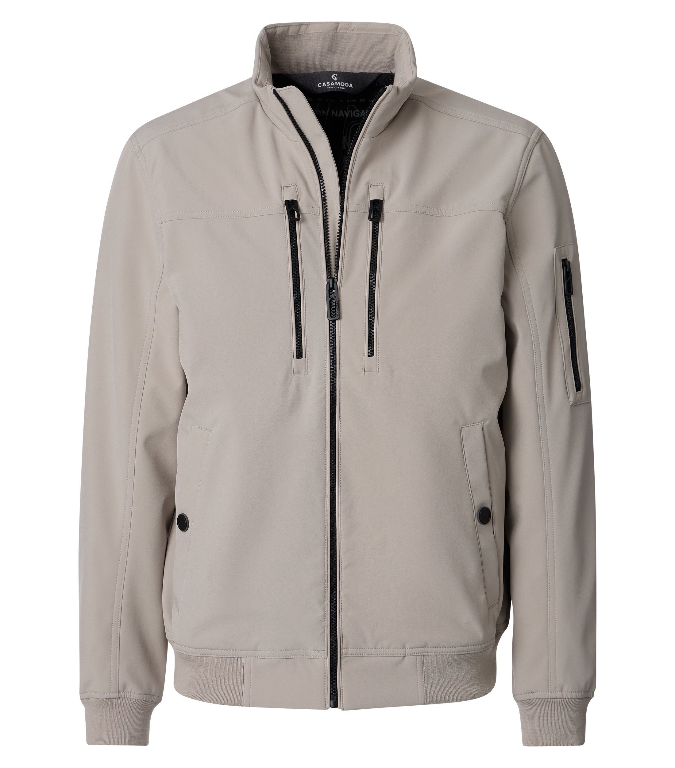 CASAMODA Blouson CASAMODA Herren Outdoor-Softshell-Blouson Regular Beige