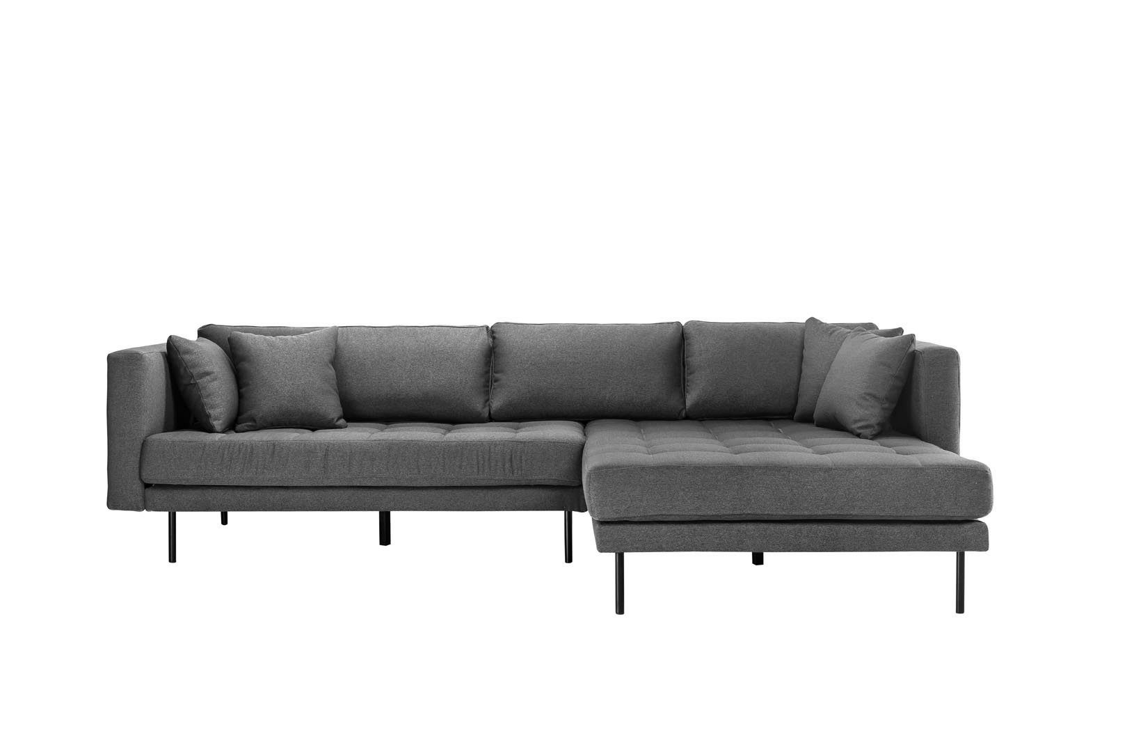 ebuy24 Sofa Cali Chaiselongsofa rechts oder links gewendet mit Grau