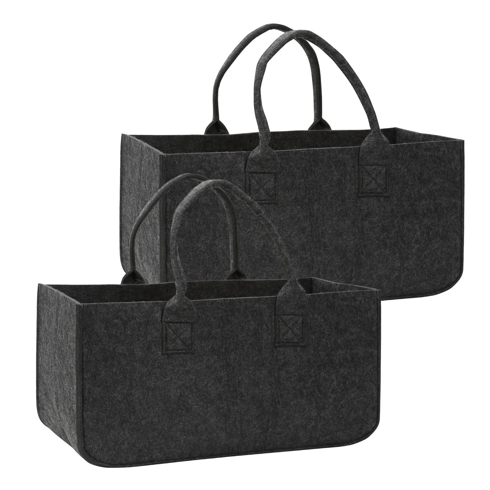 Clanmacy Allzweckkorb Filztasche Filzbox Aufbewahrungskorb Bücherbox 2x günstig online kaufen