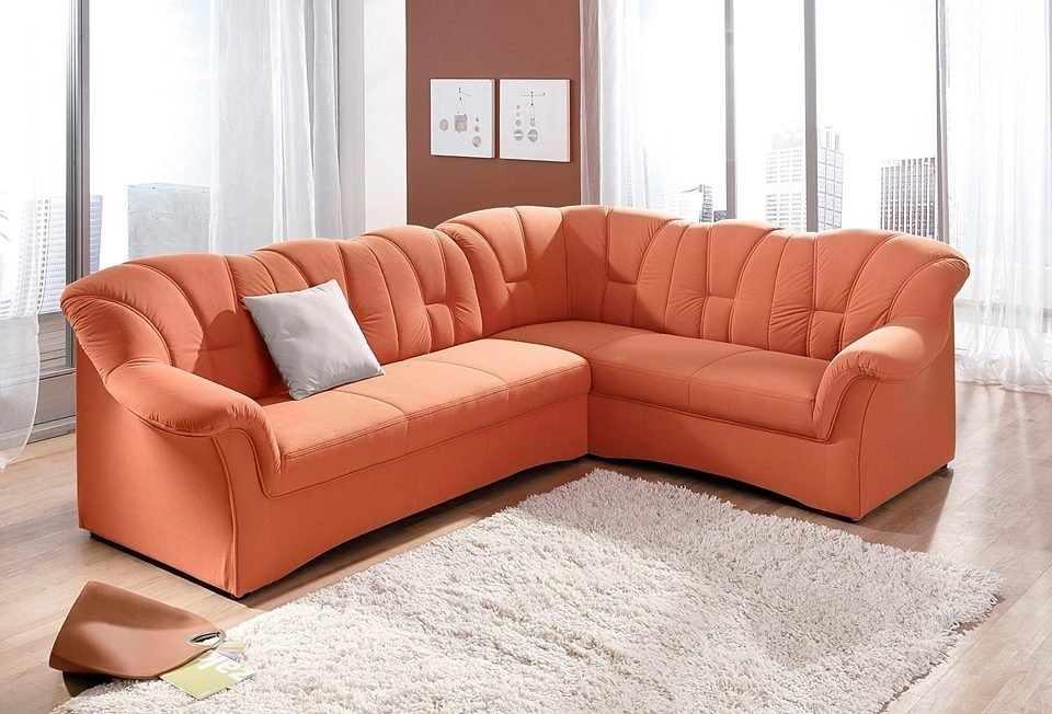 DOMO collection Ecksofa "Papenburg B/T/H: 242/190/84 cm L-Form" wahlweise m günstig online kaufen