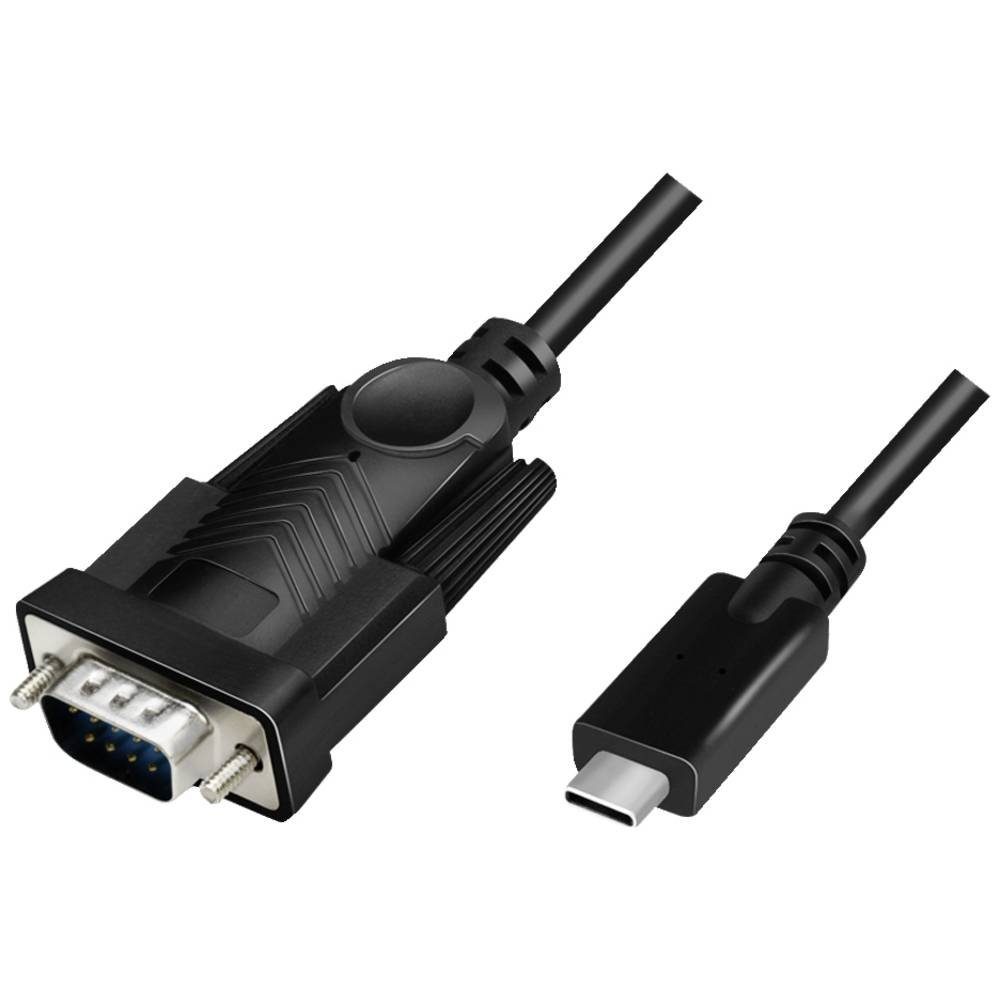 LogiLink USB 2 Type-C-Kabel, USB-C®/M zu DB9/M, seriell,1.2 m AU0051A Computer-Adapter