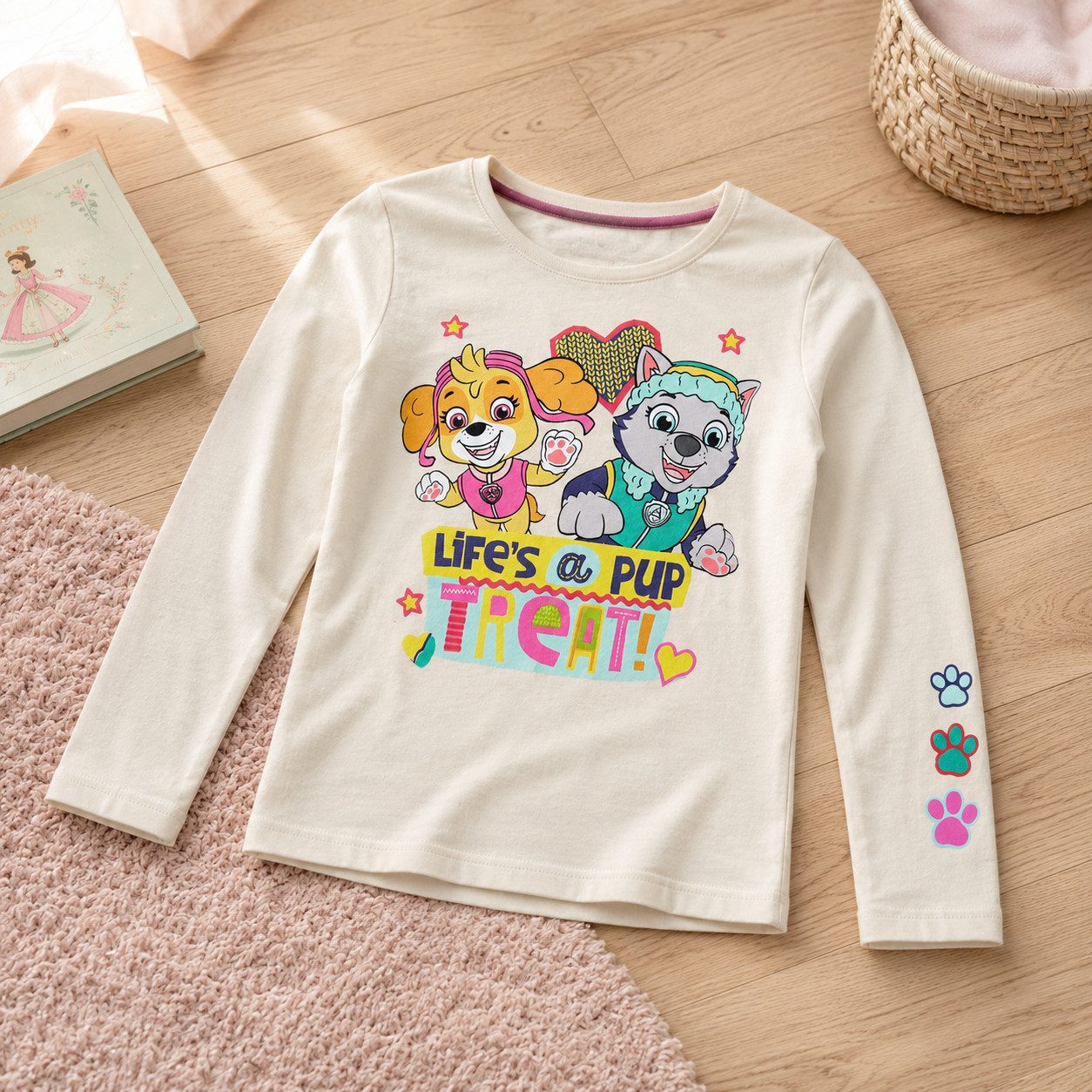 PAW PATROL Print-Shirt Paw Patrol Skye Everest Kinder Mädchen Langarmshirt Shirt 100% Baumwolle - Gr. 98 bis 128 – Bild 5 von 5