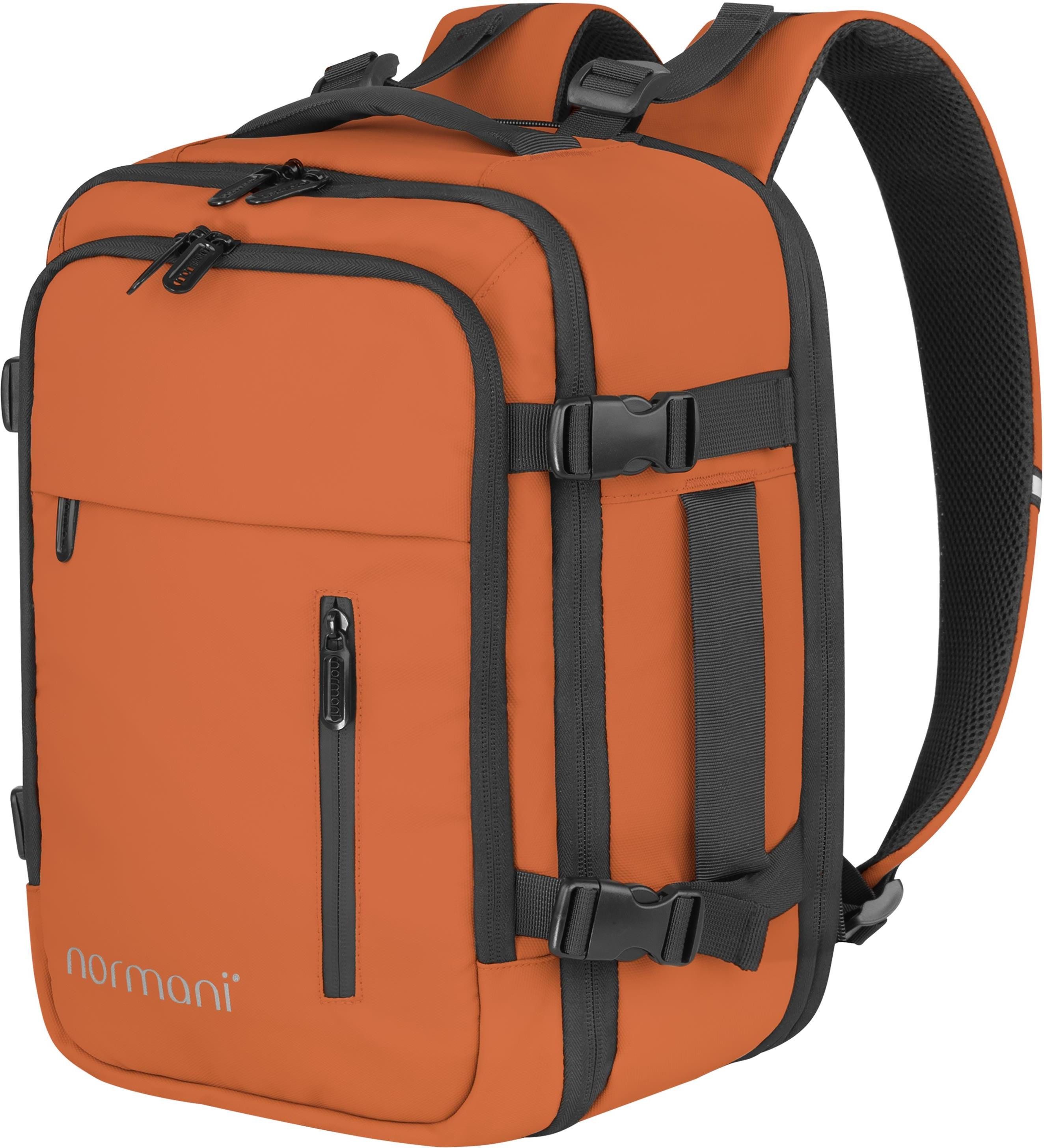 normani Rucksack Erweiterbarer Handgepäck-Rucksack 20 Liter Nikaho, Underseat Bag aus wasserabweisendem Material