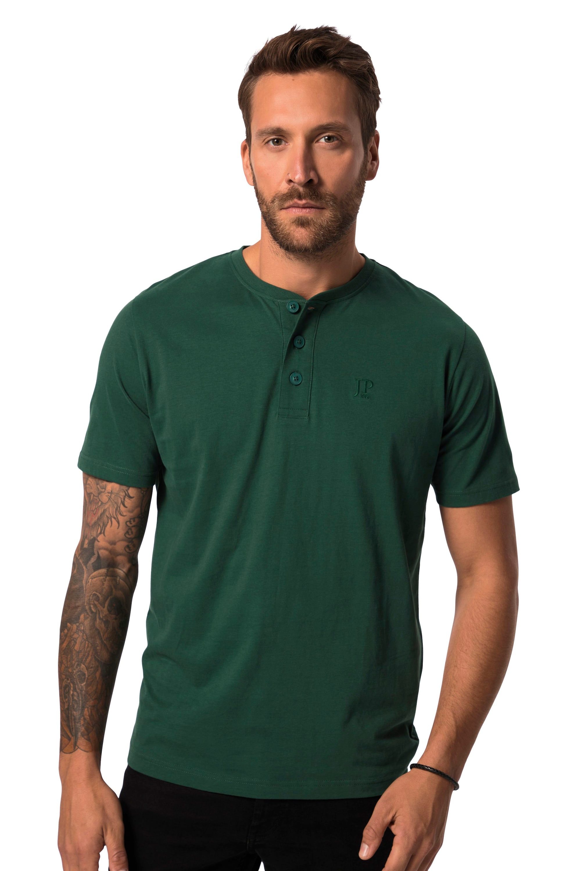JP1880 T-Shirt Henleys Basic 2er-Pack Rundhals Knopfleiste (2-tlg) günstig online kaufen
