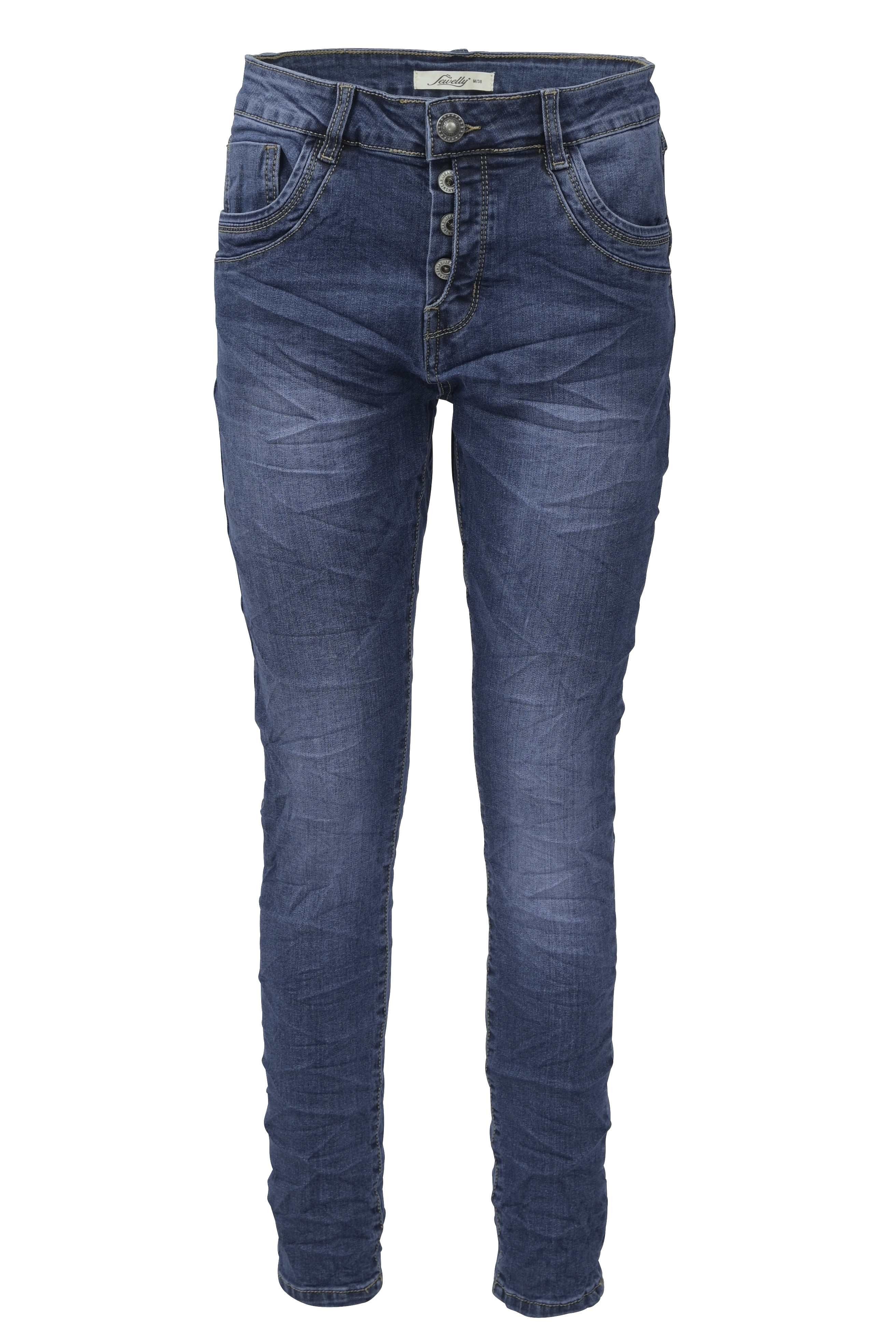 Jewelly Regular-fit-Jeans Stretch Jeans Five-Pocket im günstig online kaufen