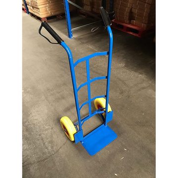 G-Rack Sackkarre Stahl-Sackkarre 325kg Tragfähigkeit (blau), Blau 120 X 50 X 40Cm