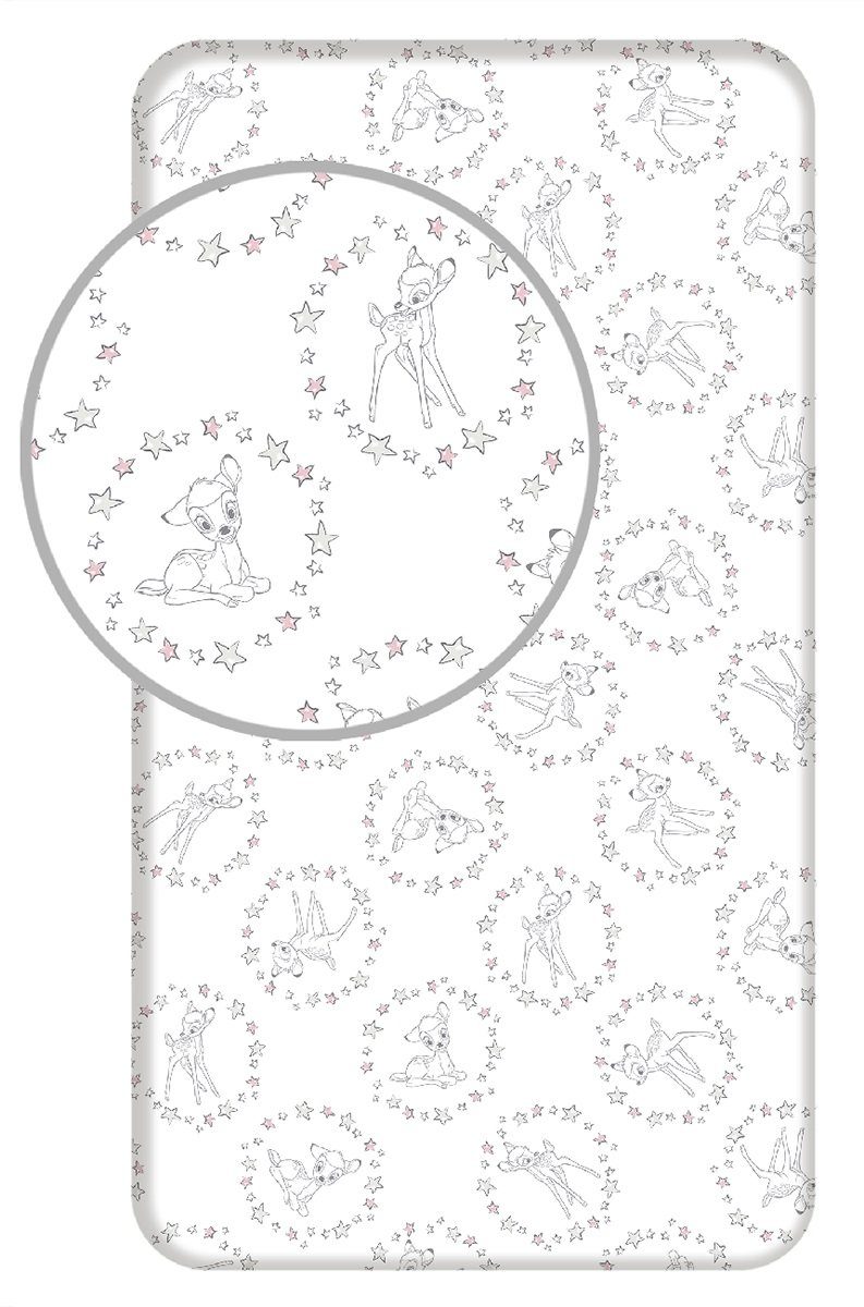 Spannbettlaken Disney Bambi Spannbettlaken mit Sternenmuster