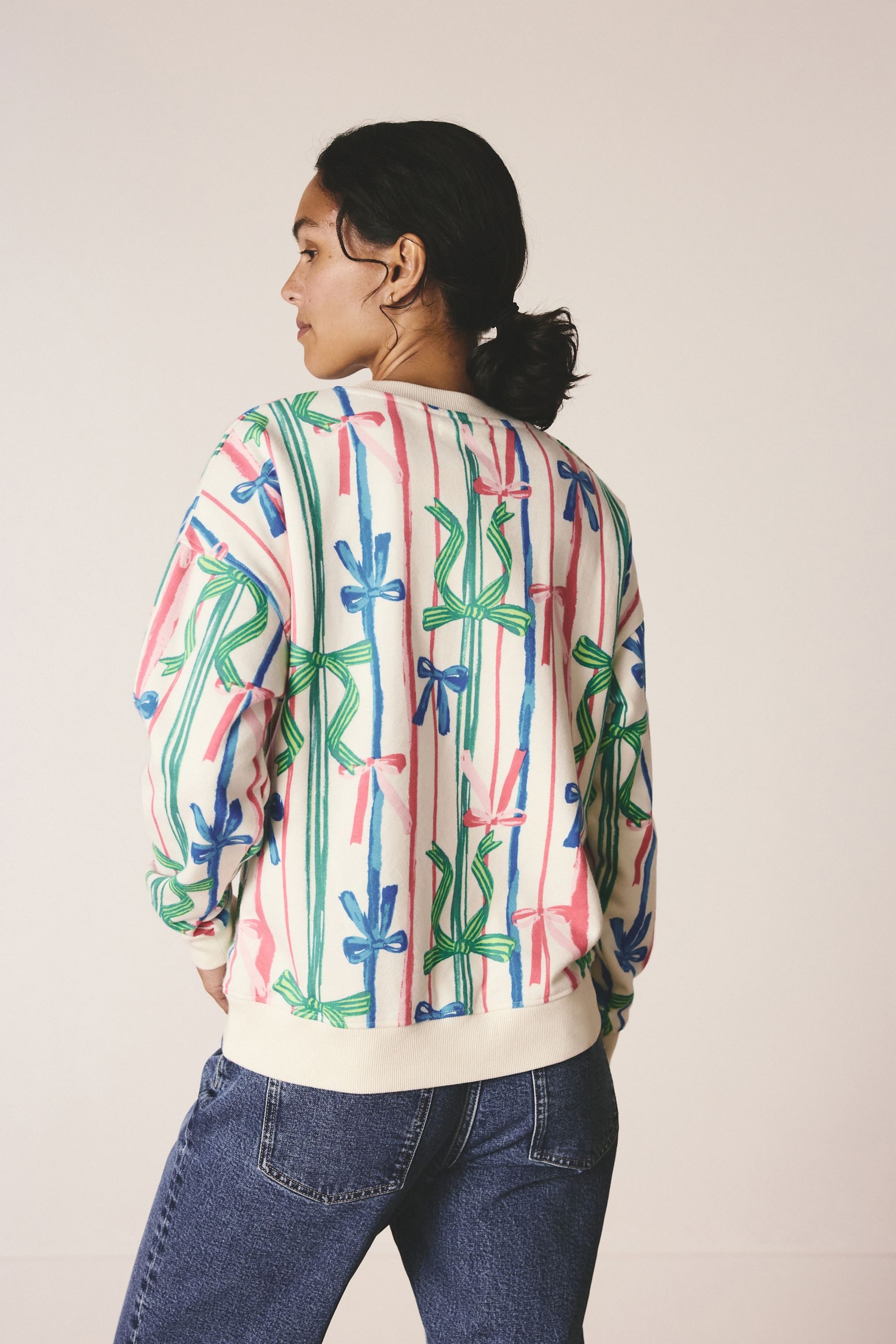 Next Sweater Rundhals-Sweatshirt mit weihnachtlichem Print (1-tlg) günstig online kaufen