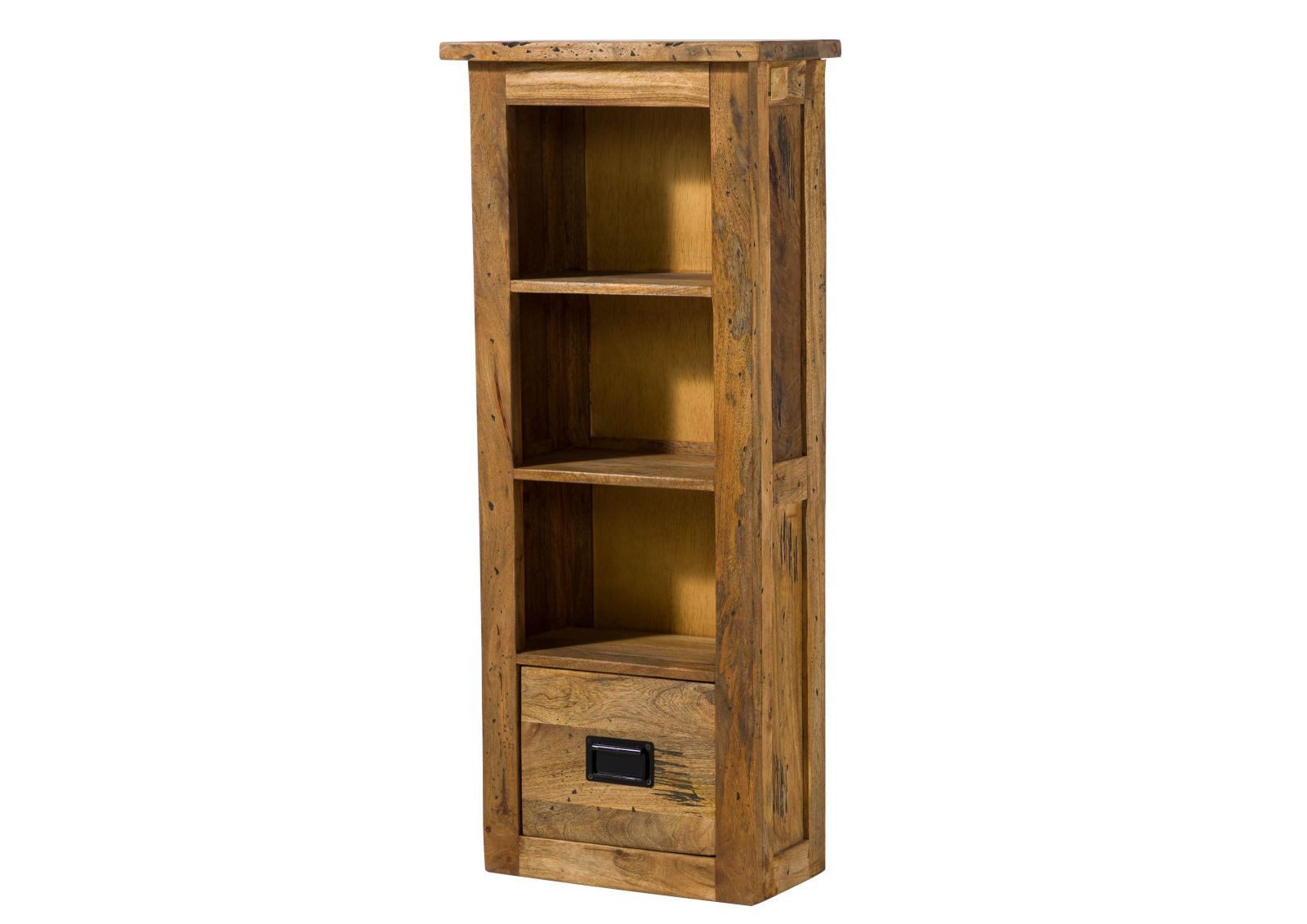 Massivmoebel24 Hängeschrank #180 (Hängeschrank Mango 50x26x120 natur lackiert RAILWAY #180)