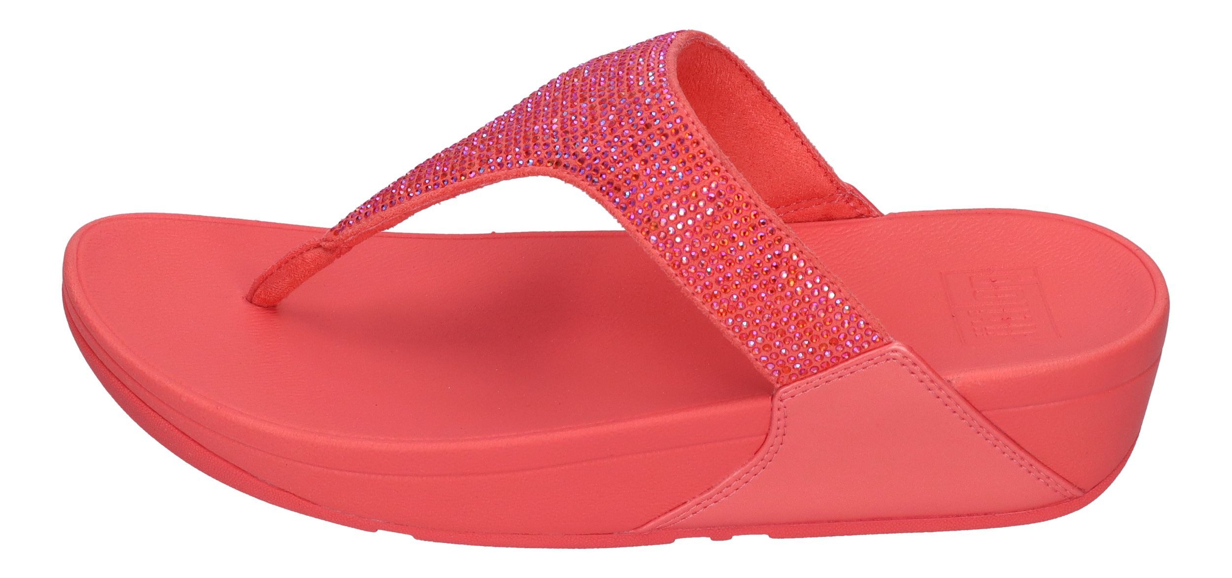 Fitflop LULU CRYSTAL TOE POST EC5 Zehentrenner Rosy Coral