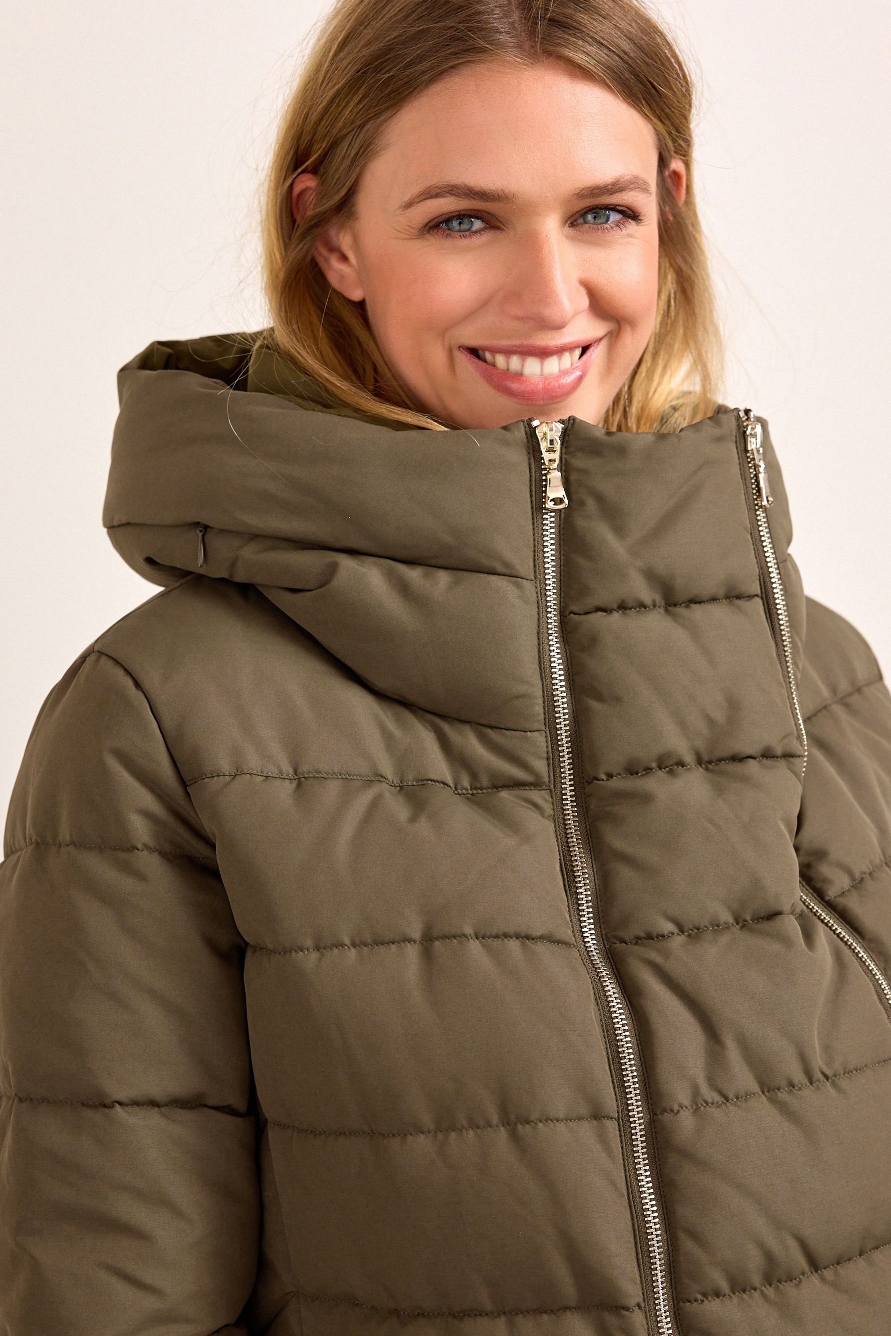 Next Umstandsjacke Wattierter Mantel mit RV-Einsatz, Umstandsmode (1-St)