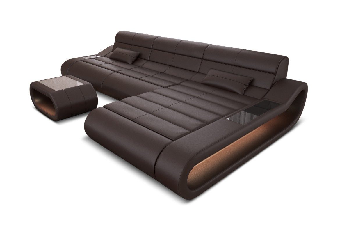 Sofa Dreams Ecksofa Ledercouch Ledersofa Concept günstig online kaufen