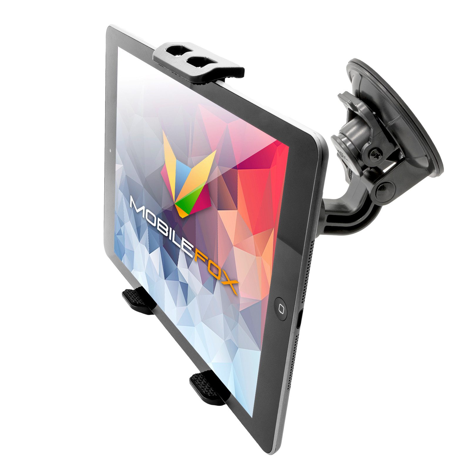 Mobilefox Tablet-Halterung 360° KFZ Saugnapf Tablet Halterung Auto Scheiben Halter für Universal