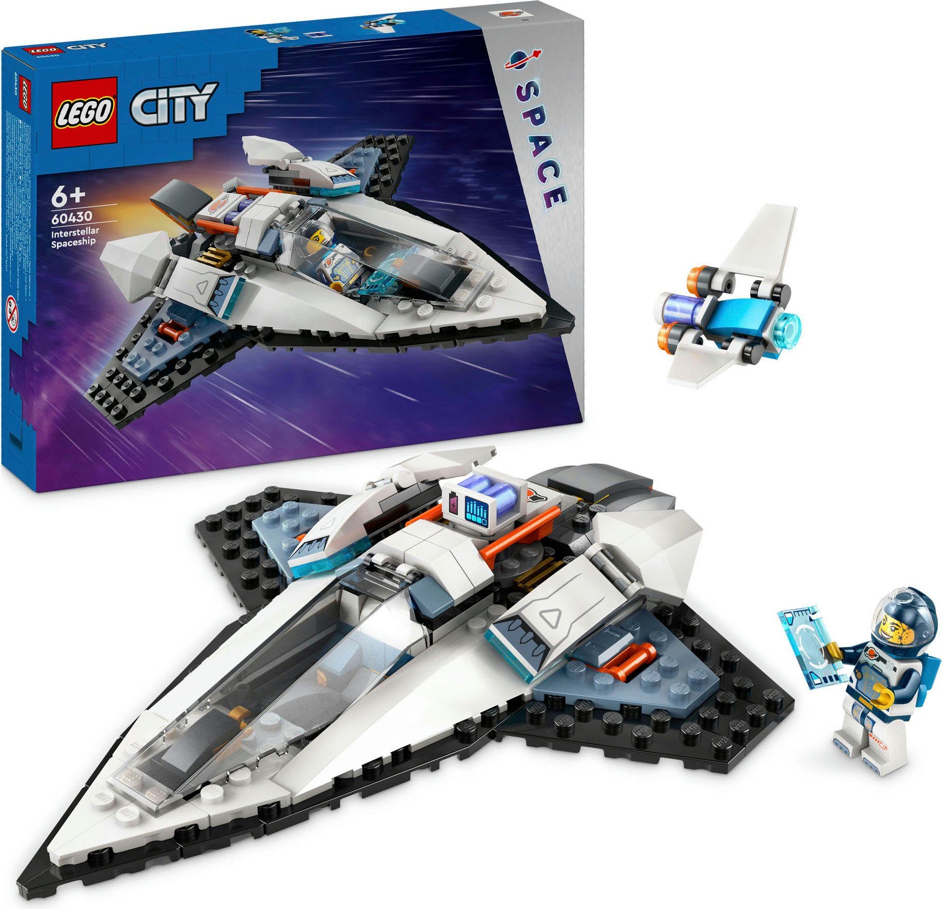 LEGO® Konstruktionsspielsteine Raumschiff (60430), LEGO City, (240 St), Made in Europe