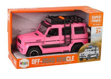 LEAN Toys Spielzeug-Auto Auto Offroad Autoturbine Reibungsantrieb Fahrzeug Spielzeug Lichter