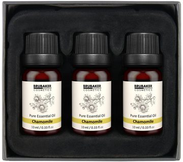 BRUBAKER Duftöl 3er-Set Kamille Öl - Ruhe, Harmonie (Naturrein & Vegan, 3 x 10 ml Kamilleöl), Ätherische Öle Aromatherapie Geschenkset